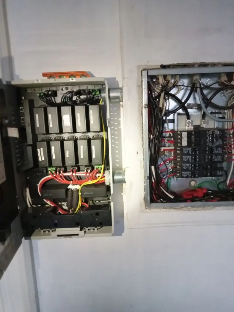 Electrical panel upgrade completed for Security Camera Wiring in Fowler